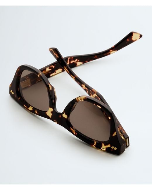 Bottega Veneta Multicolor Dizzy Squared Sunglasses