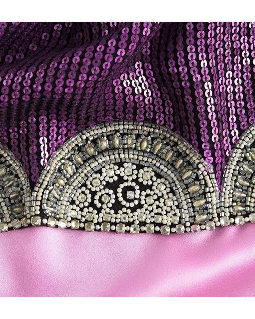Dior Purple Sleeveless Top With Sequins for men