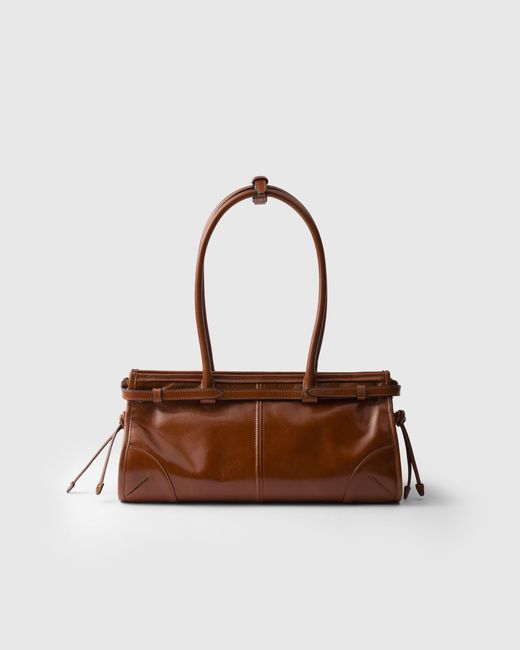Prada Brown Bonnie Medium Leather Handbag