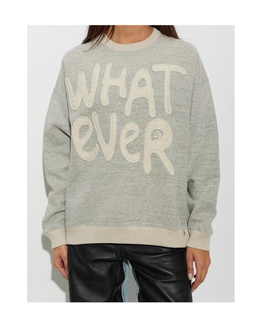 R13 Gray Long-Sleeve Sweatshirt