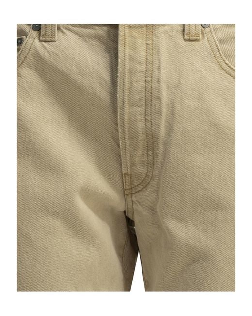 Khaite Natural Straight-Leg Jeans