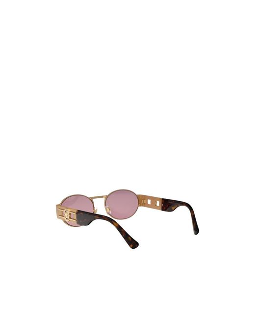 Versace Pink Eyewear Oval-Frame Sunglasses for men