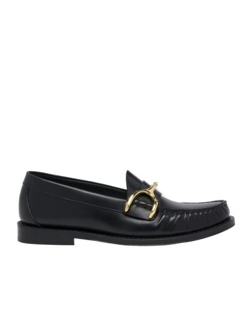 McQueen Black Wishbone Loafer