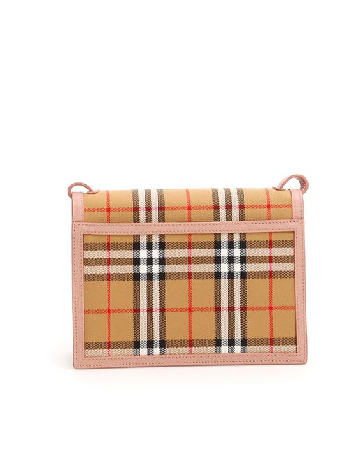 Burberry Brown Small Checked Diagonal Backpack