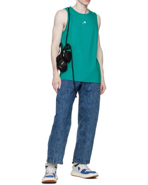 Adererror Green Pattern Identification Vest for men