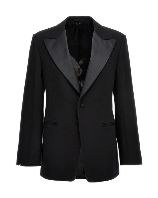Ferragamo Black Tuxedo Blazer Jacket for men