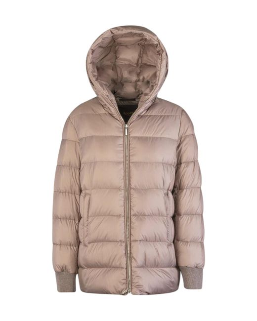 Moorer Natural Hooded Down Jacket