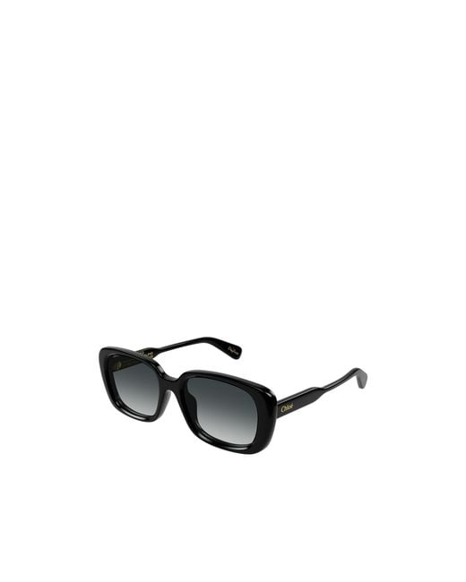 Chloé Black Chloé Eyewear Rectangular Frame Sunglasses