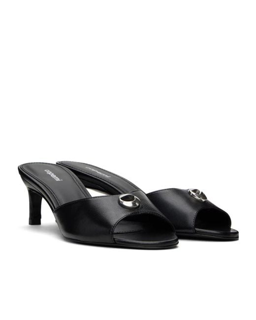 Coperni Black Low Logo High-Heeled Sandals