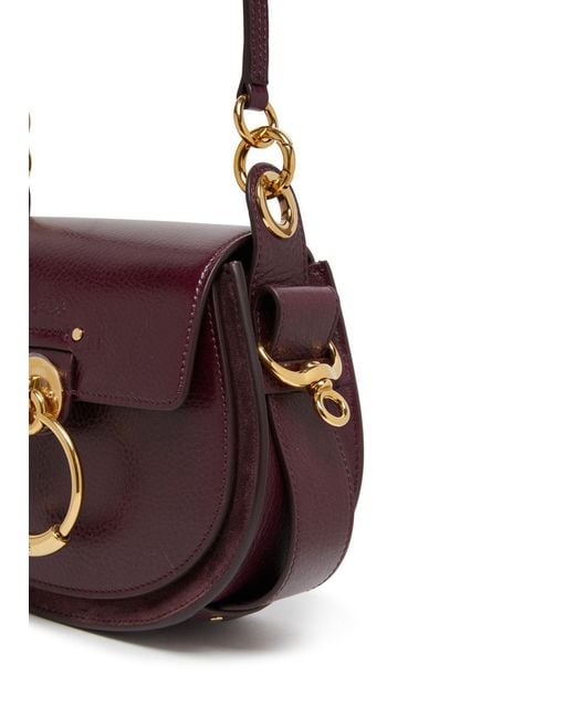 Chloé Purple Logo Shoulder Bag
