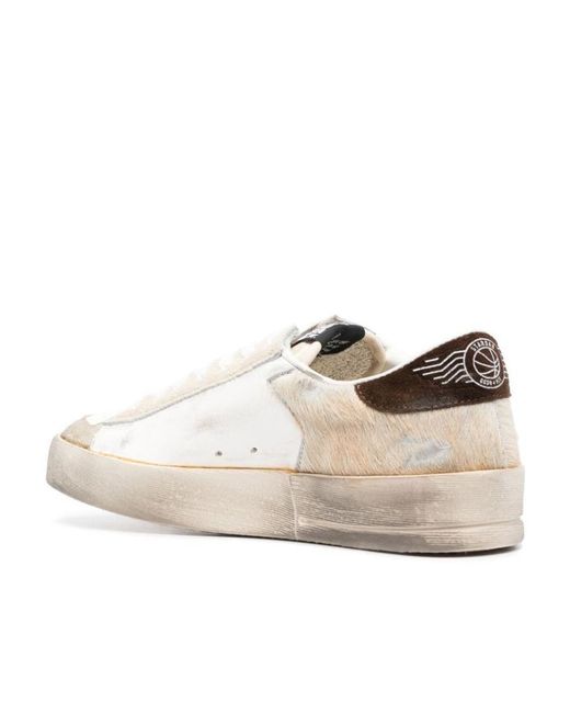 Golden Goose Deluxe Brand Natural Stardan Lace-Up Sneakers for men