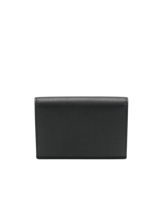 Jil Sander Black Logo-Stamp Card Holder for men