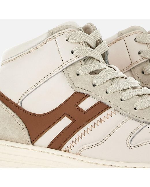 Hogan White H 630 High-Top Sneakers for men