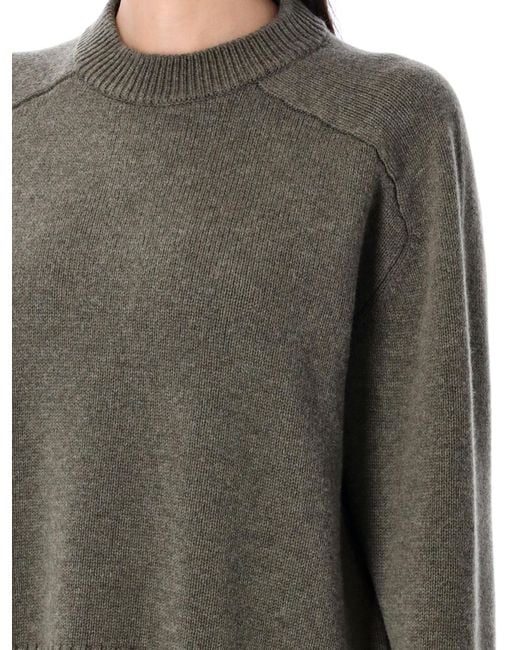 Soeur Gray Ribbed-Hem Sweater