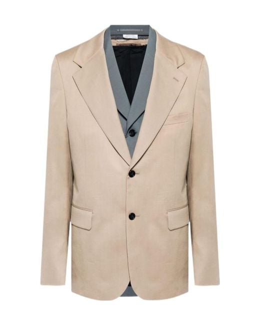Comme des Garçons Natural Comme Des Garçons Homme Plus Layered Single-Breasted Blazer for men