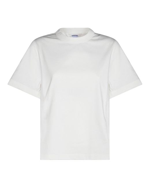 Bottega Veneta White Short-Sleeved Crewneck T-Shirt