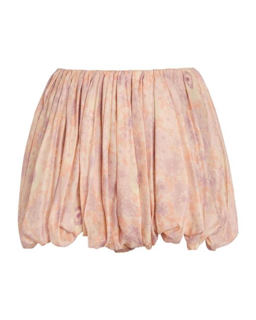 Chloé Pink Silk Shorts