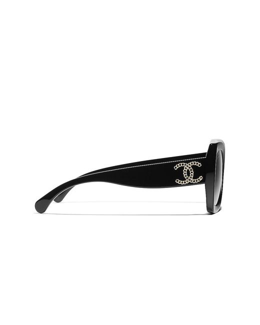 Chanel Black Full Frame Sunglasses