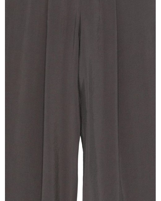 Alysi Gray Elasticated Palazzo Pants