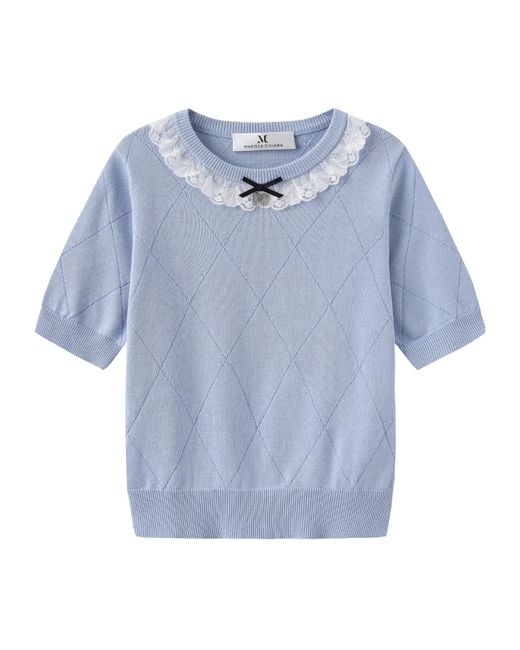 Marissa Chiara Blue Knitted Pullover