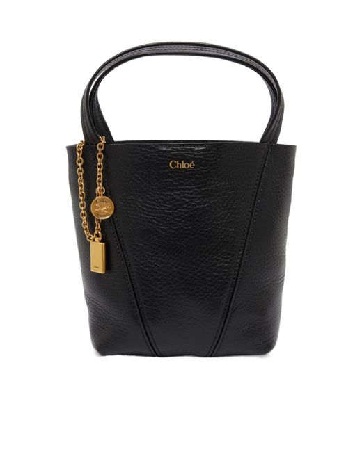 Chloé Black Logo Shoulder Bag