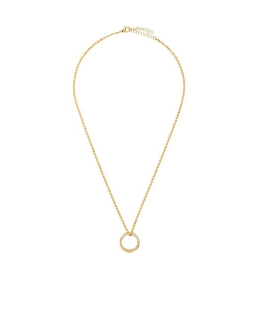 MM6 by Maison Margiela Metallic Ring-Pendant Necklace