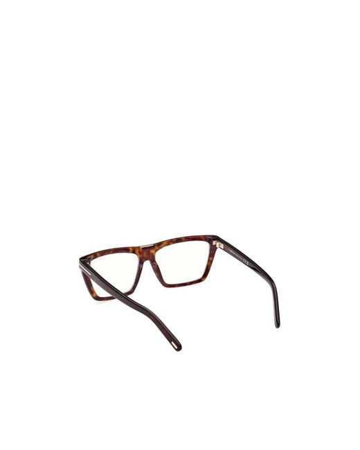 Tom Ford White Eyewear Rectangle-Frame Glasses