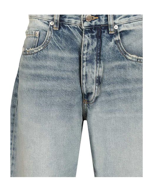ICON DENIM Blue Will Wide-Leg Jeans for men