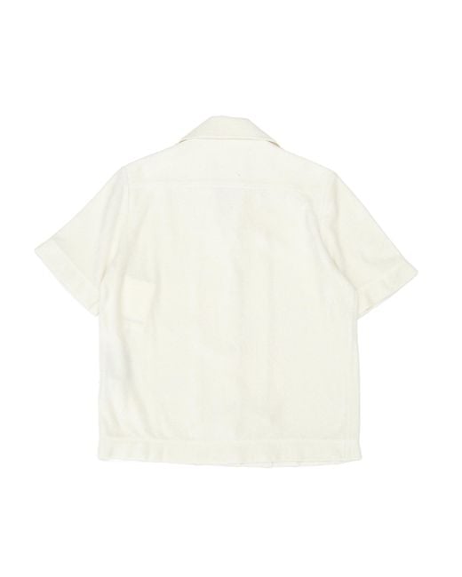 Jil Sander White Short Sleeved Buttoned Shirt