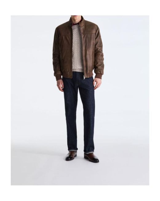 Peuterey Brown Bomber Jacket for men