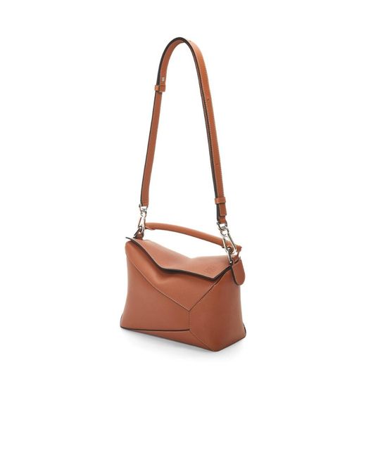 Loewe Brown Puzzle Small Shoulder Bag