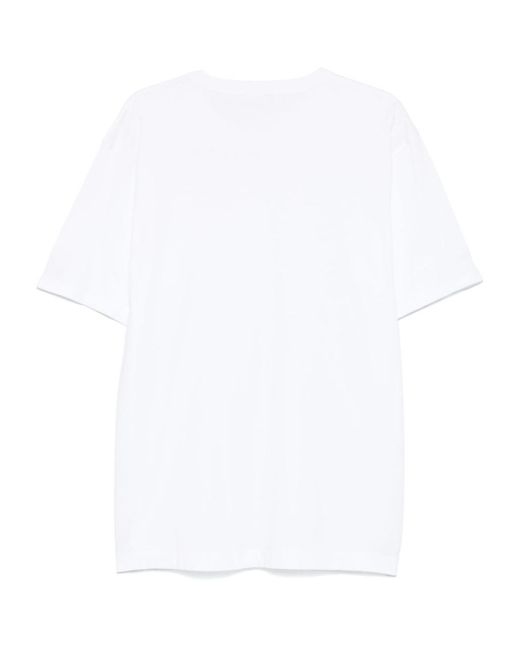 Dries Van Noten White Short-Sleeved Crewneck T-Shirt for men