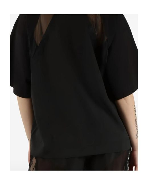 Pinko Black Stephanie Crewneck T-Shirt