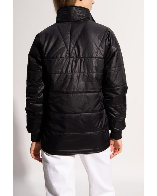 KENZO Black Logo-Print Puffer Jacket