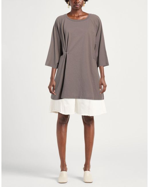 MM6 by Maison Margiela Brown Loose Short-Sleeve T-Shirt