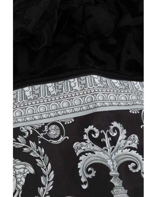 Versace Gray Pattern Towel for men