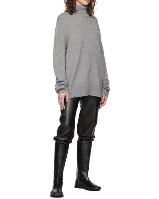 The Row Gray Roll-Neck Long Jumper