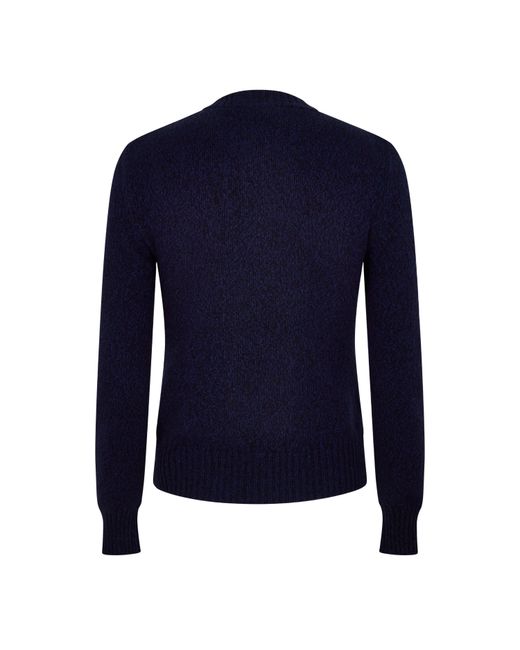 AMI Blue Printed Sweatshirt for men