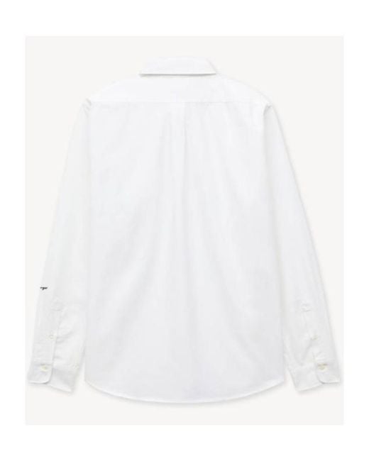 KENZO White Jumping Tiger' Embroidered Casual Shirt for men