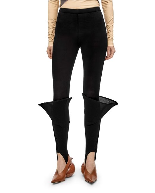 Loewe Black Hoop Leggings