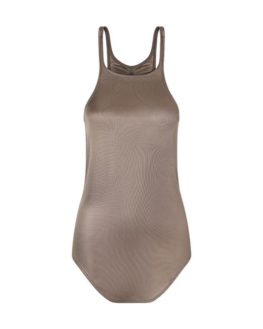 Rick Owens Brown Racer-Back Top