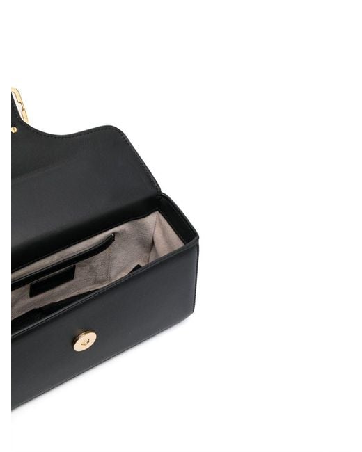 Lanvin Black Embellished Pencil Cat Mini Top Handle Bag