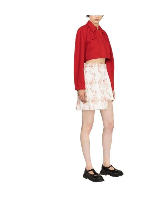 Simone Rocha White Printed Skirt