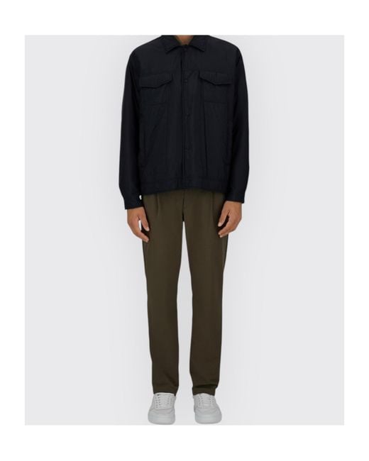 Herno Blue Ecoage Long Sleeved Jacket for men