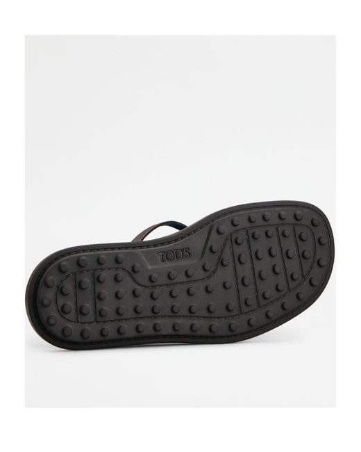 Tod's Brown Leather Sandals
