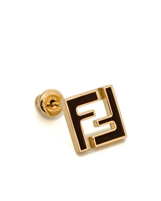 Fendi White Dangle Earrings