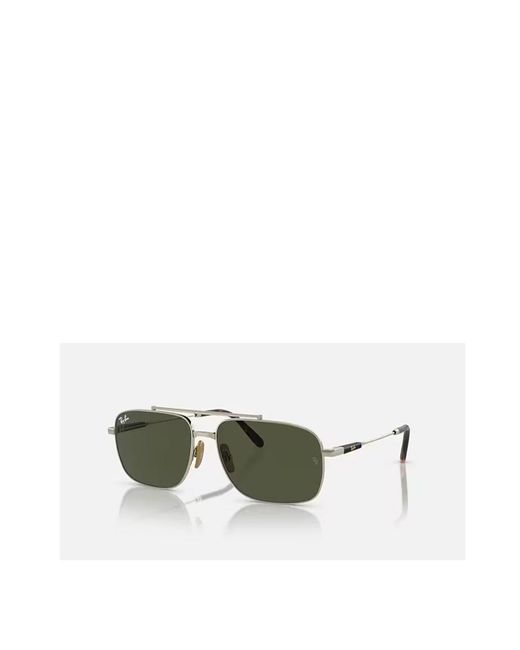 Ray-Ban Green Aviator-Frame Sunglasses for men