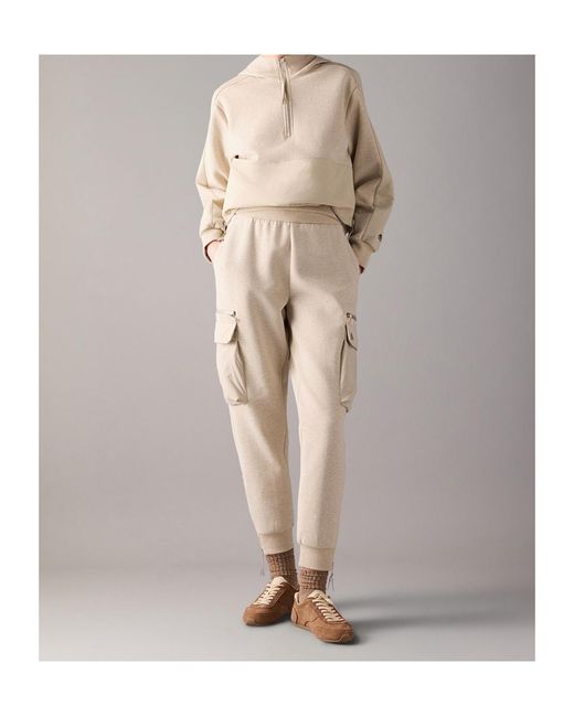 Moose Knuckles Natural Half-Zip Hoodie