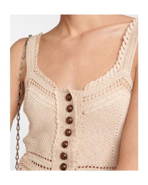 Rabanne Natural Crochet Minidress