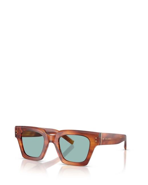 Dolce & Gabbana Green Eyewear Square Frame Sunglasses for men